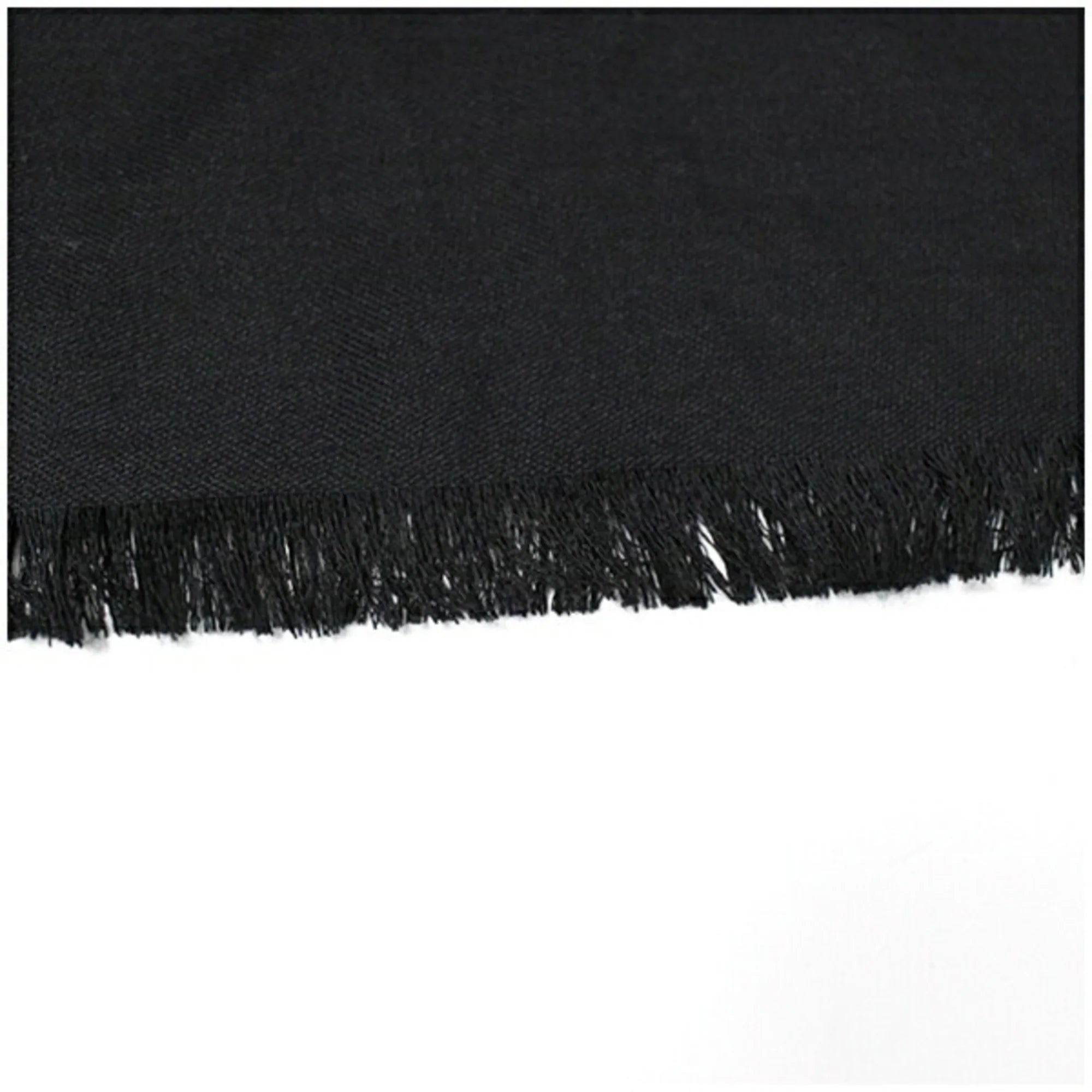 Pre-Owned Gucci Wool x Silk Stole Shawl Rectangular Black GG Pattern 165904 GUCCI Women's (Good)