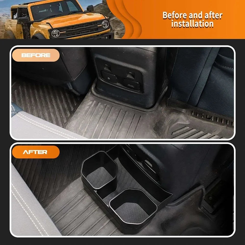 ALLTIMES Removable Cup Holder for Ford for Bronco 4 Door 2021-2023 (Off-Road Edition)