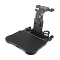 Htovila Adjustable Car Seat Travel Table Multifunctional Foldable Car Back Seat Food Tray, Car Table with Phone Holder for Working, Writing, Eating Black