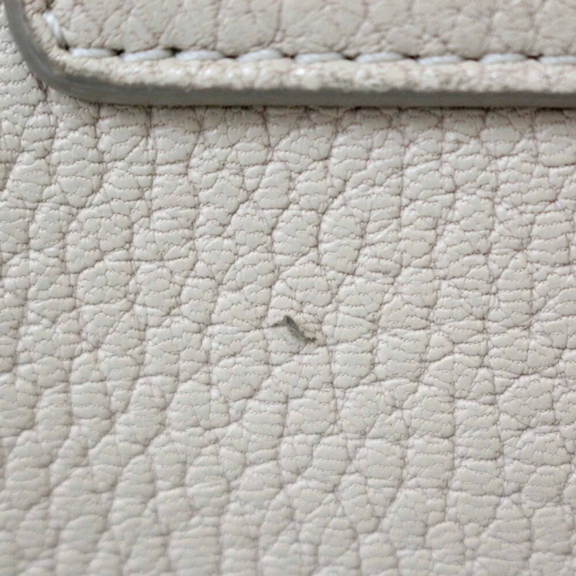 Pre-Owned Chloé Chloe Shoulder Bag Leather Beige Ladies Chain BRB01000000002558 (Fair)