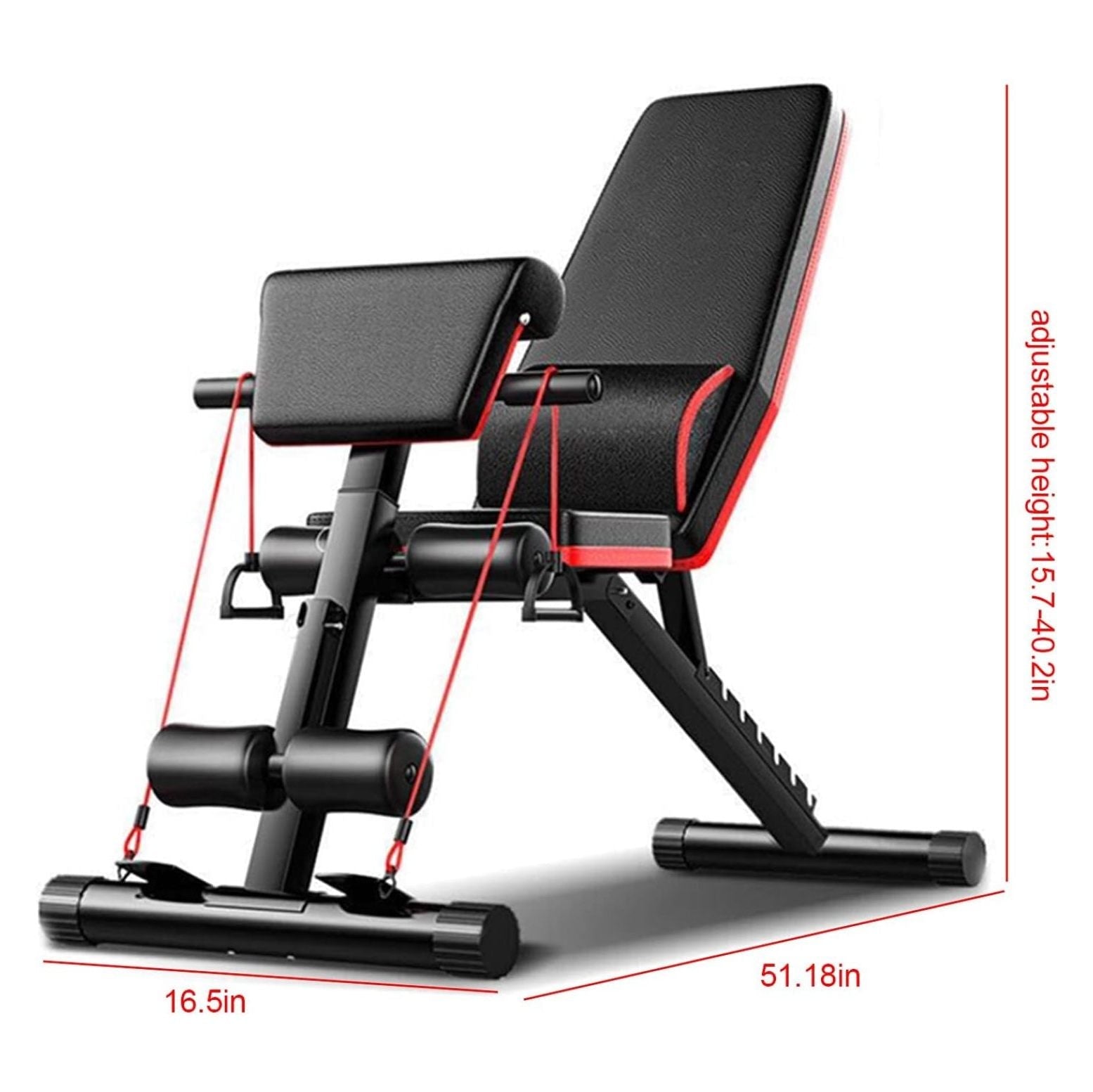 Adjustable Dumbbell Weight Bench Full Body Workout Foldable Incline Decline Exercise Workout Bench for Home Gym Load 353LBS