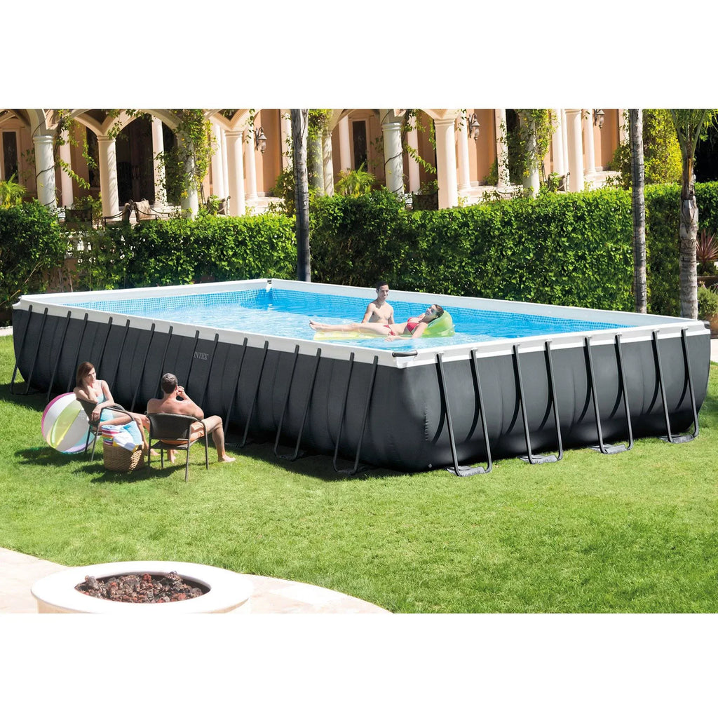 Intex 32' x 16' x 52" Ultra XTR Rectangular Pool w/ 2 Floating Chairs & Cooler