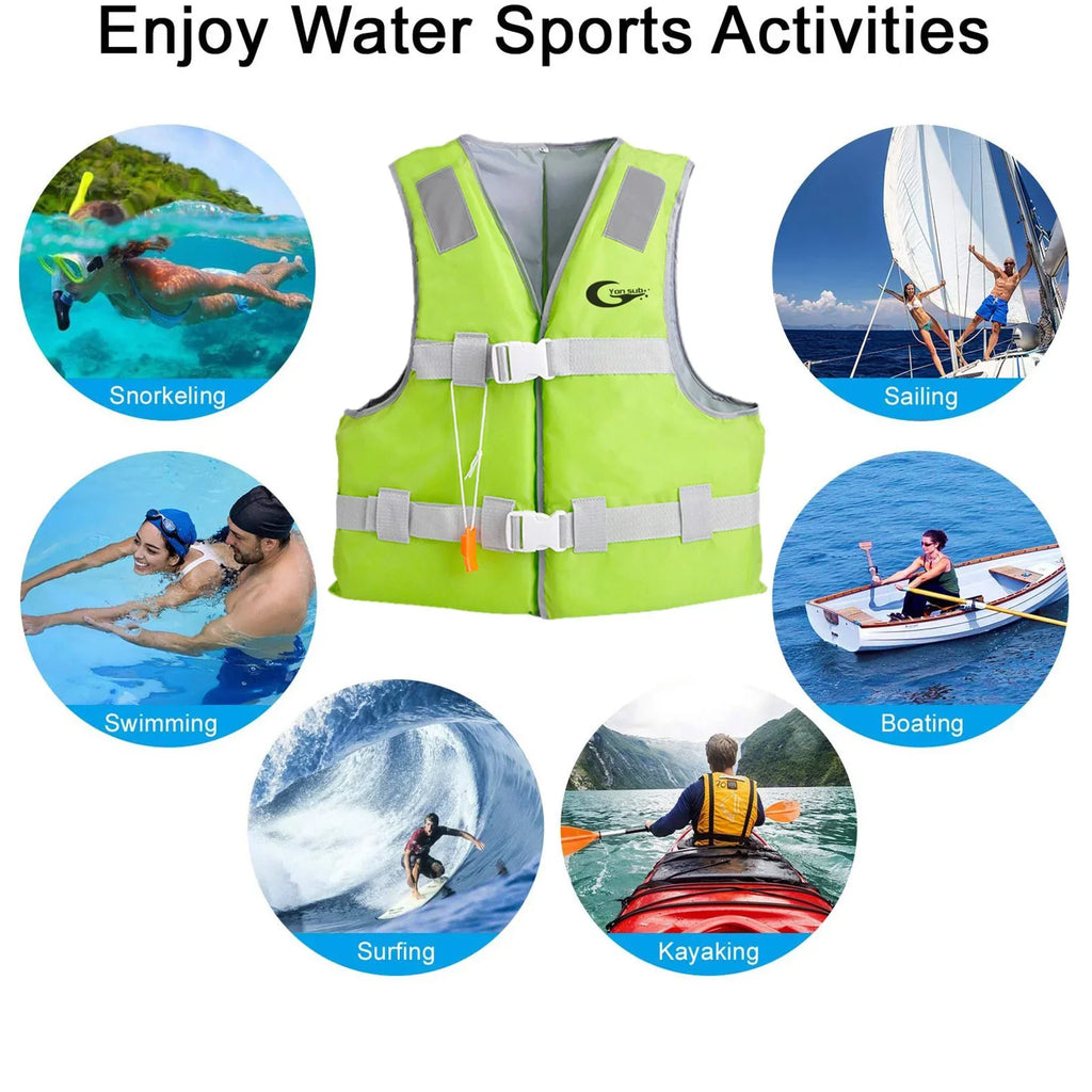 YHAIOGS Sport Jackets Life Vest Swim Adults Fluid Jacket for Adults Outdoor Boating Swimming