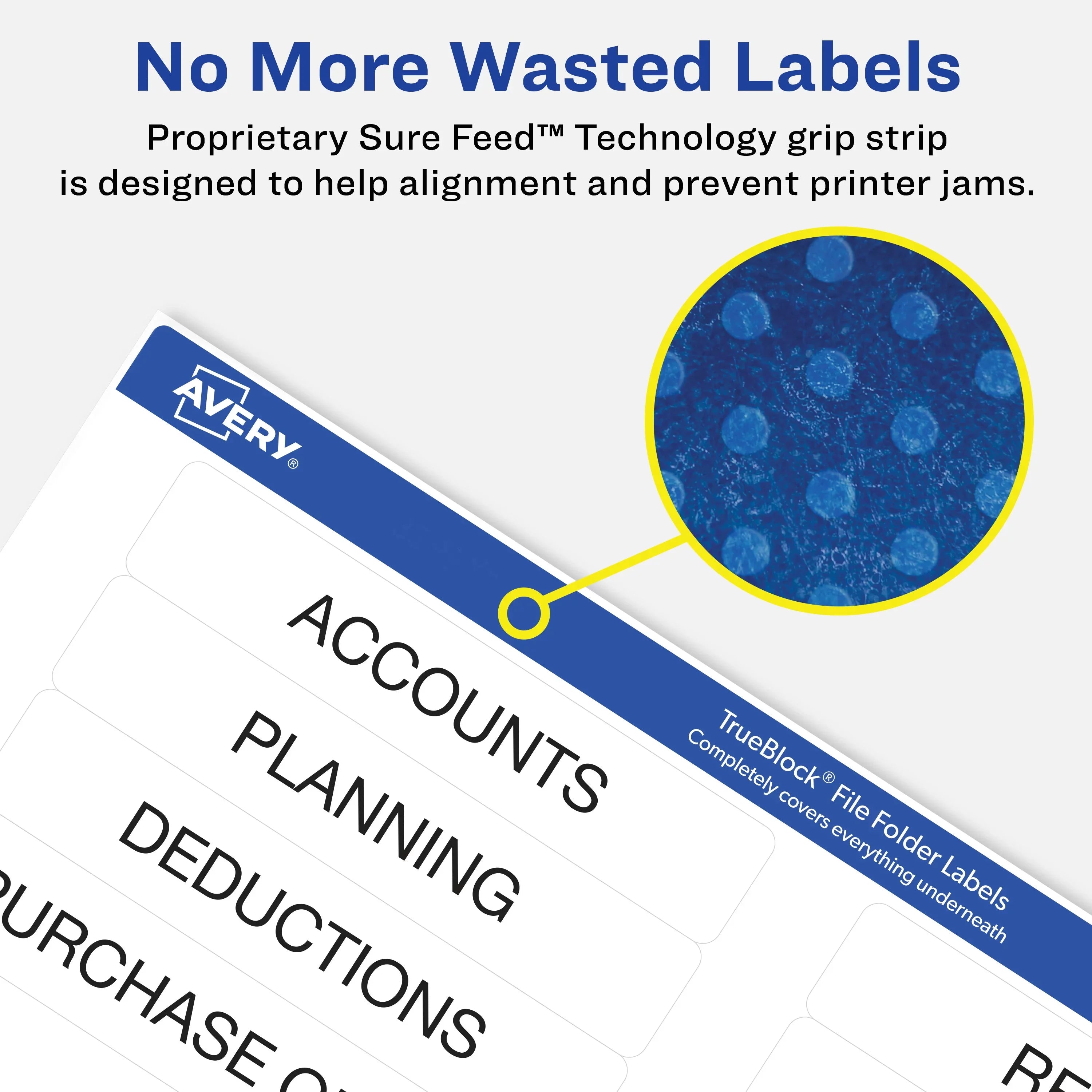 Avery TrueBlock File Folder Labels, Sure Feed Technology, Permanent Adhesive, Green, 2/3" x 3-7/16", 1,500 Labels (5866)