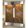 Adagio CFS2006 Cottonwood Falls - Brown Rainforest Marble Wall Fountain