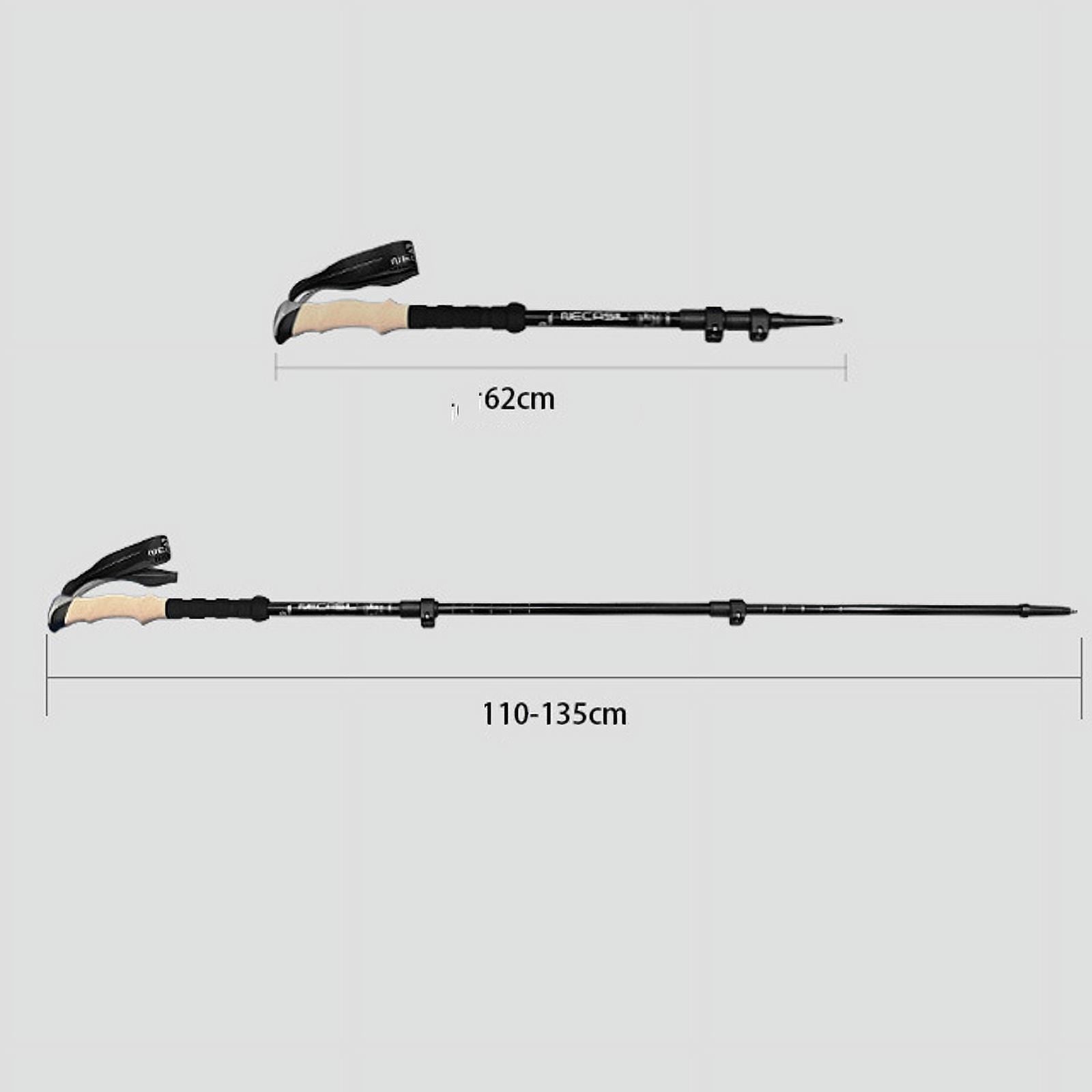 135cm aluminum outdoor hiking anti shock walking sticks telescopic trekking climbing poles ultralight walking canes