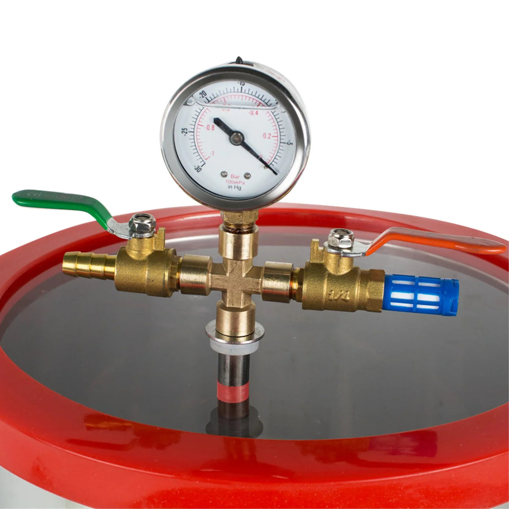 Effortlessly Remove Air Bubbles with our Stainless Steel Silicone Machine and Powerful Vacuum Pump Kit