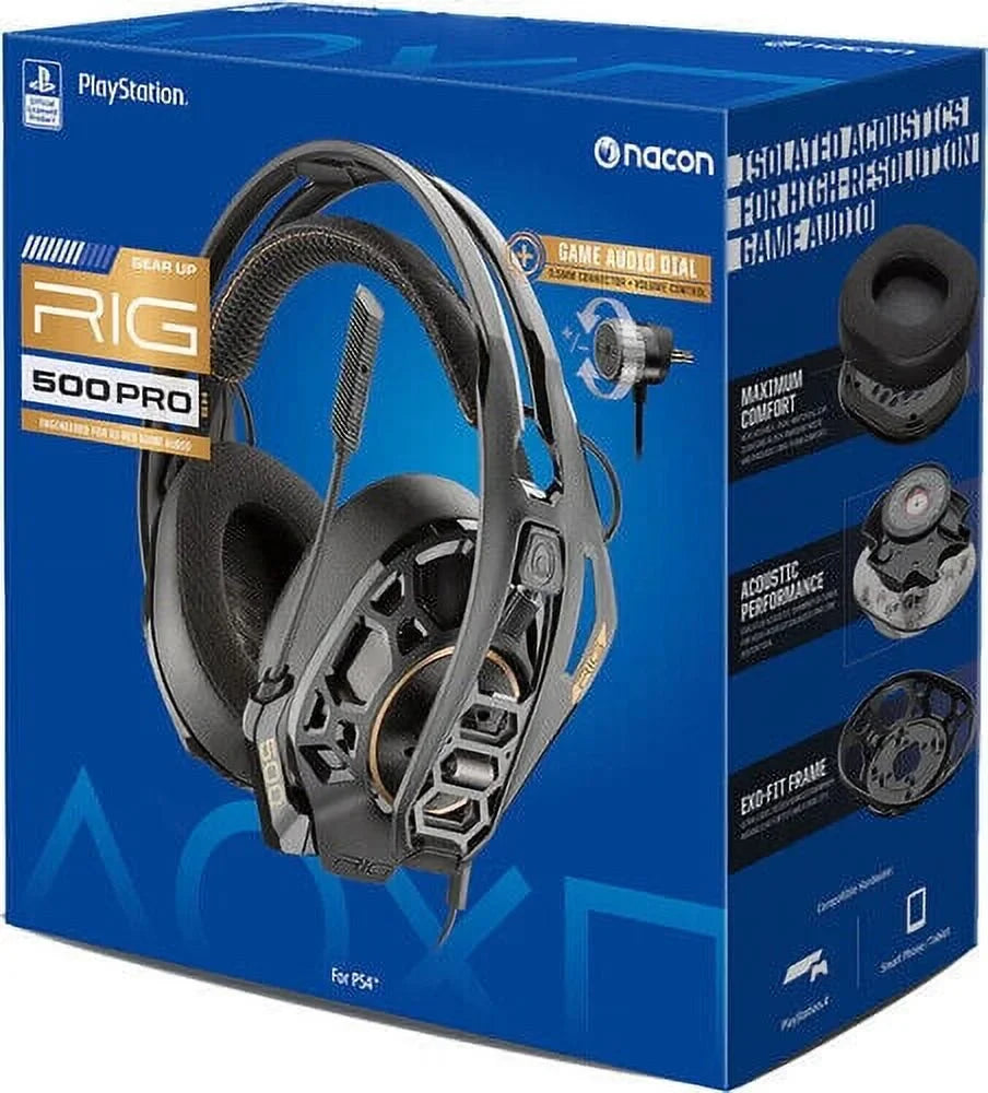 RIG 500 PRO HS Gaming Headset for PlayStation 4 and PlayStation 5 [New ] Plays