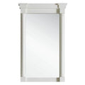 James Martin Furniture 23 in. Savannah & Providence Mirror, Bright White