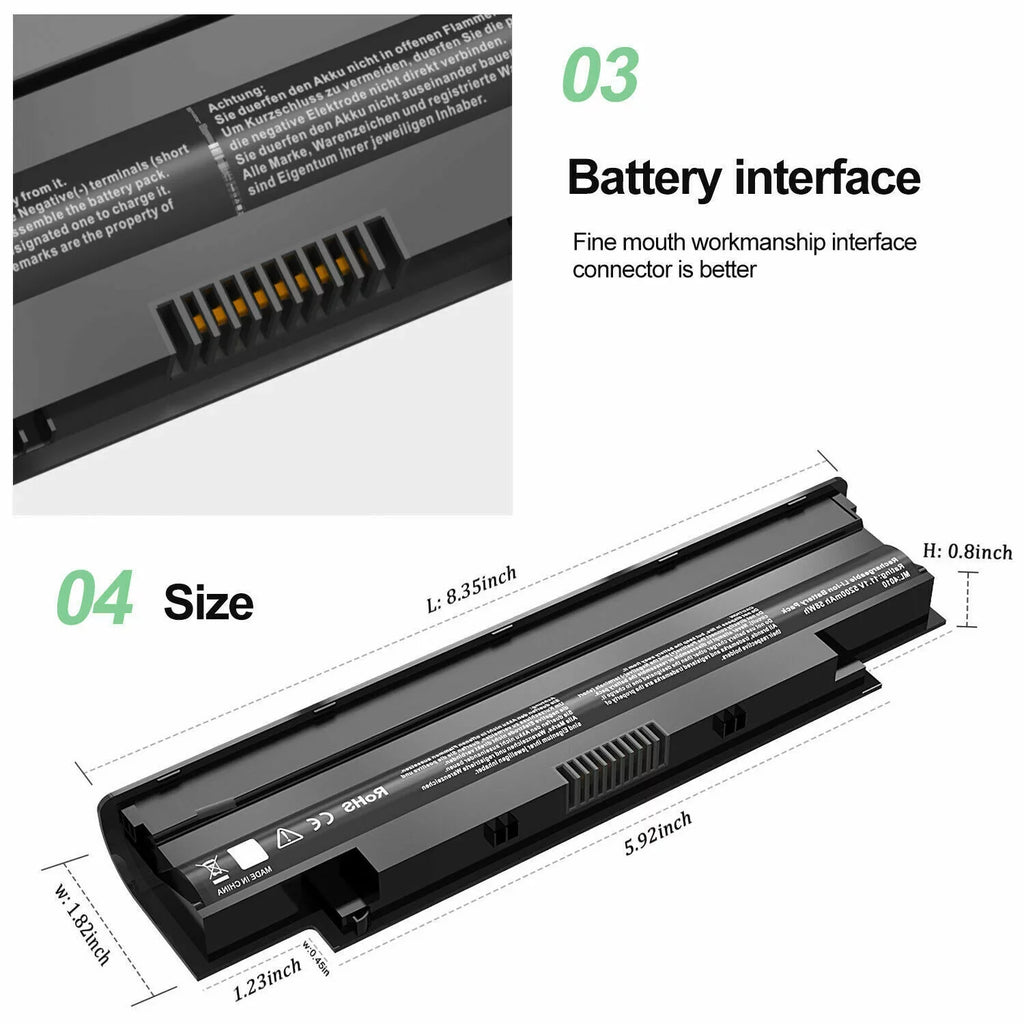 Battery N4010 for Inspiron 13R 14R 17R N4050 N5010 N7010 fits 04YRJH J1KND