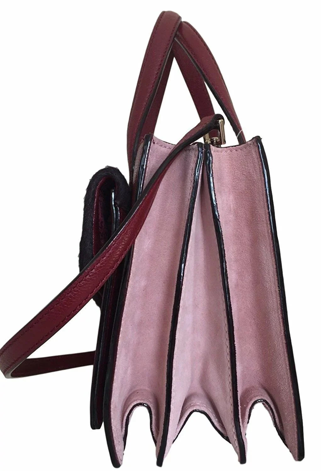Kate Spade Red Aubergine Hyde Place Small Zarinah Handbag