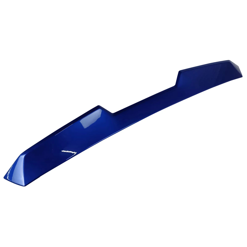 Ikon Motorsports Roof + Trunk Spoiler Compatible With 2022-2023 Subaru BRZ Toyota GR86, Painted #K7X Wr Blue Pearl/World Rally Blue ABS V Style Rear Window Visor Wing + TRD Style Trunk Spoiler