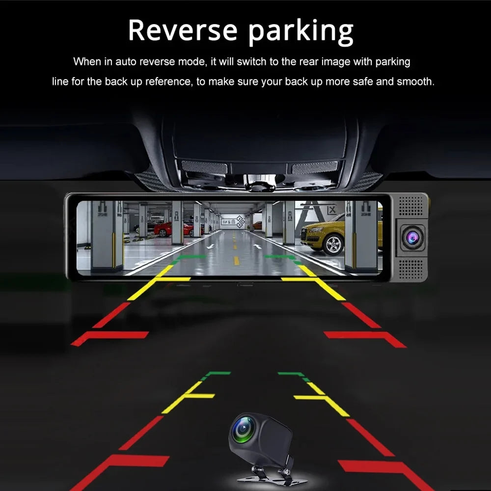 Arealer Dashcam,Auto Safety Clear Car 3 Cameras Wide Car Rearview Wide Car Wide Auto Dashcam Car - 3 Cameras Car Video Car Camera Dash Cam Car Auto Video - Auto - Auto With Rearview Video Car Owsoo