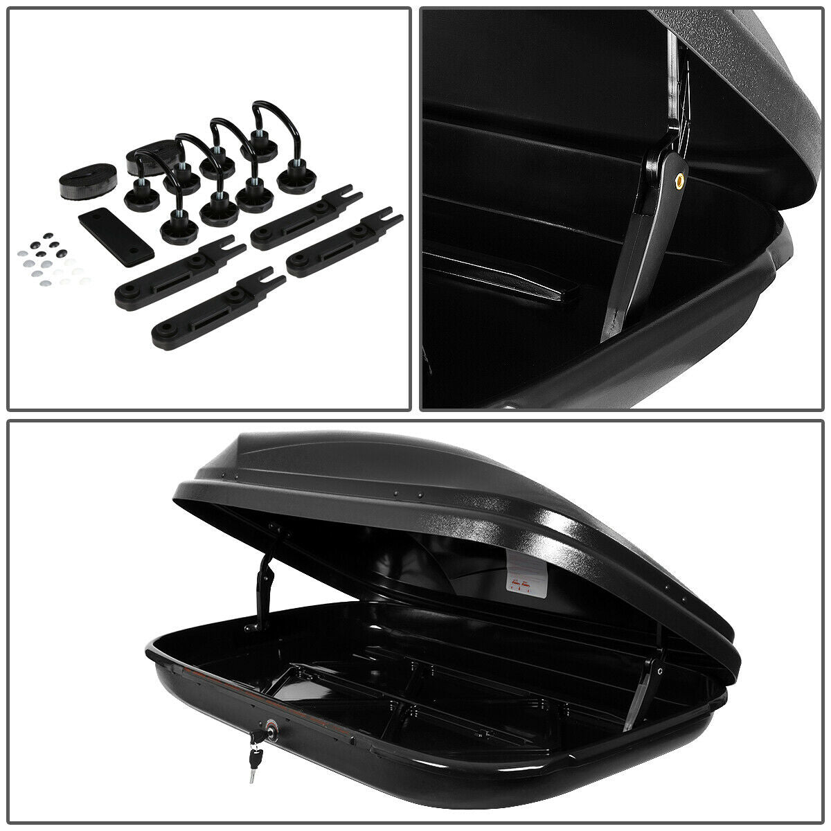 Teledu Fluid Vehicle Roof Mount Travel Storage Box Car Top Cargo Carrier with Lock