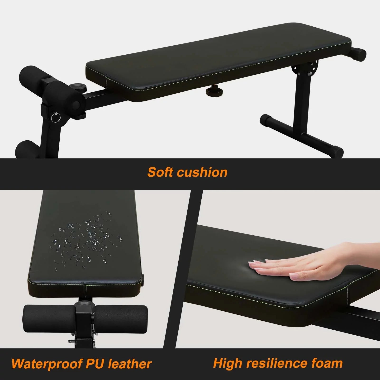Power Tower Dip Station with Bench Pull Up Bar Stand Adjustable Height Heavy Duty Multi-Function Fitness Training Equipment for Home Office Gym,Steel