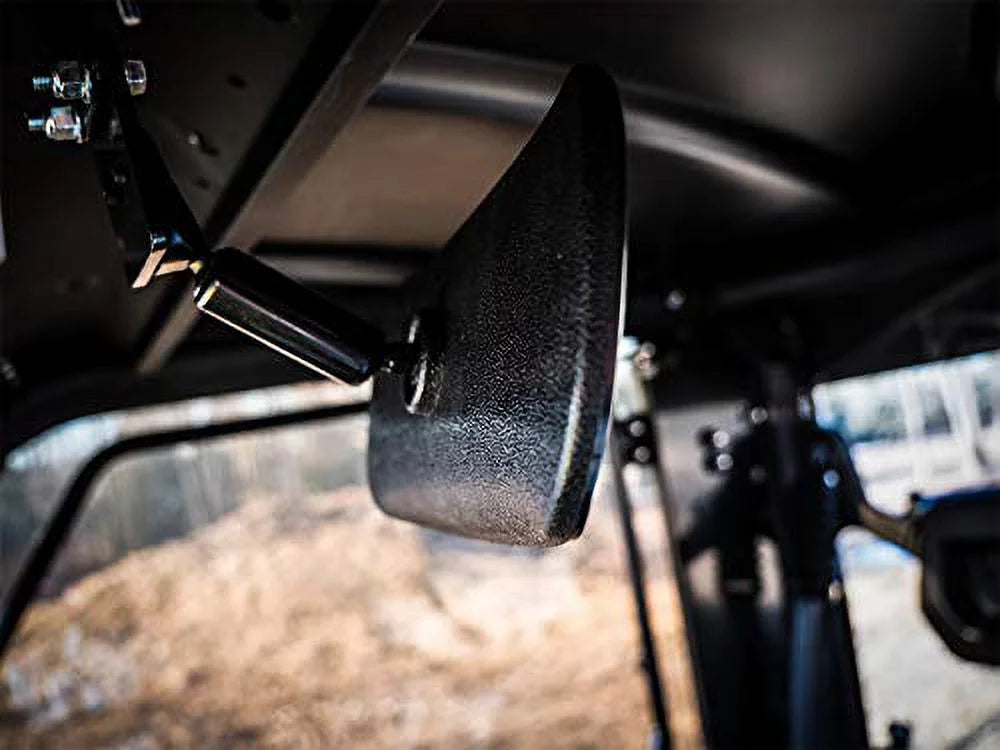 SuperATV UTV Rear View Mirror for Can|Am Defender HD 5 / HD 8 / HD 10 / MAX (see fitment)|Fully Adjustable|Can Am Rear View Mirror Measures 10.25" x 4"|Perfect for Work or Play|MIR-CA-DEF-001-02