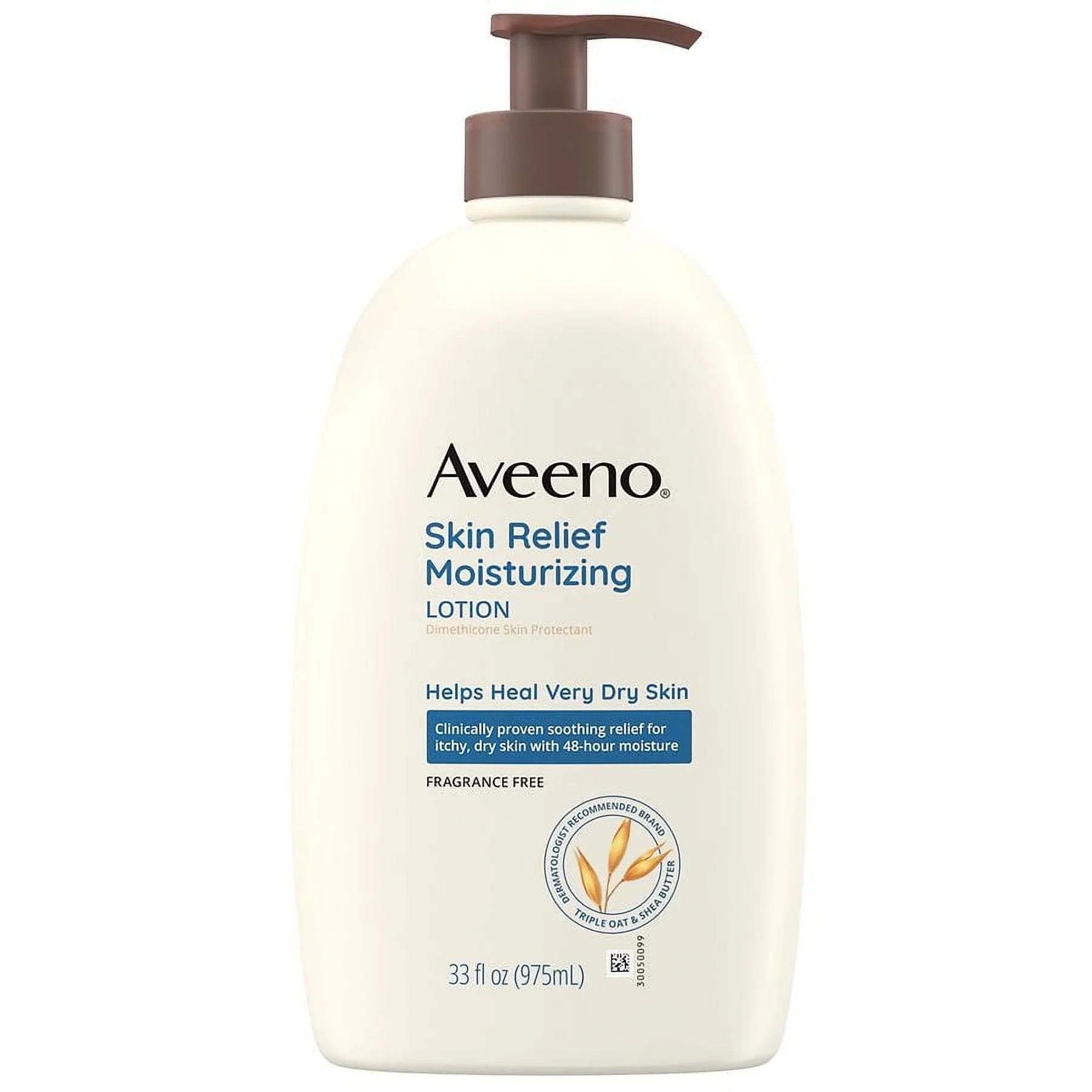 Aveeno Skin Relief Moisturizing Lotion for Very Dry Skin Fragrance-Free 33.0 fl oz Pack of 2