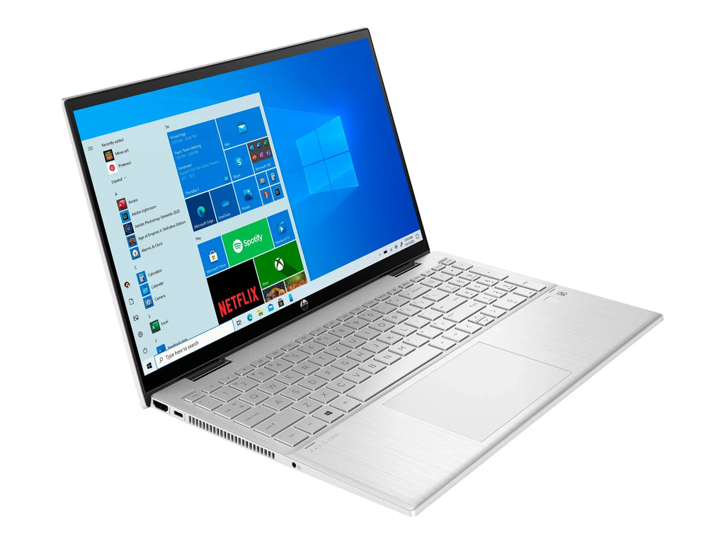 Pavilion x360 Mobile pc 15-er0051nr - Flip design - Core i5 1135G7 / 2.4 GHz - Win 10 Home 64-bit - Iris Xe Graphics - 8 GB RAM - 512 GB SSD NVMe - 15.6" IPS Monitor 1920 x 1080 (Full HD) - Wi-Fi 6 - natural silver - kbd: US