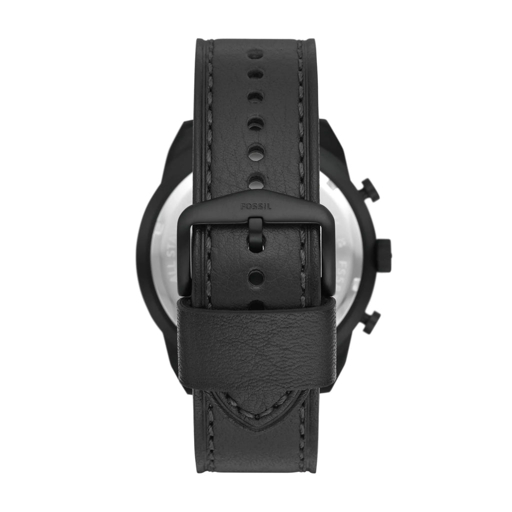 Fossil Bronson Chronograph Leather Black Dial Quartz FS5874 Men's Watch