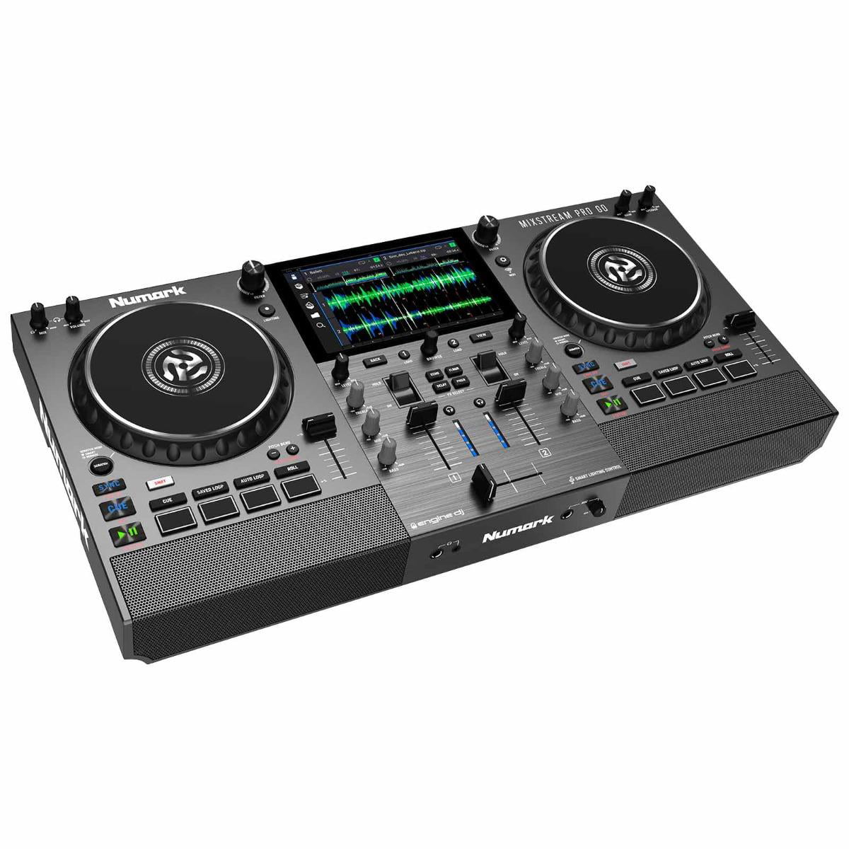 Numark Mixstream Pro Go Battery-Powered Standalone Streaming 2-Channel DJ Controller