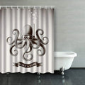 BPBOP Octopus Wearing Mask Diving Under Fluid Vintage Scuba Shower Curtains Bathroom Curtain 60x72 Inch