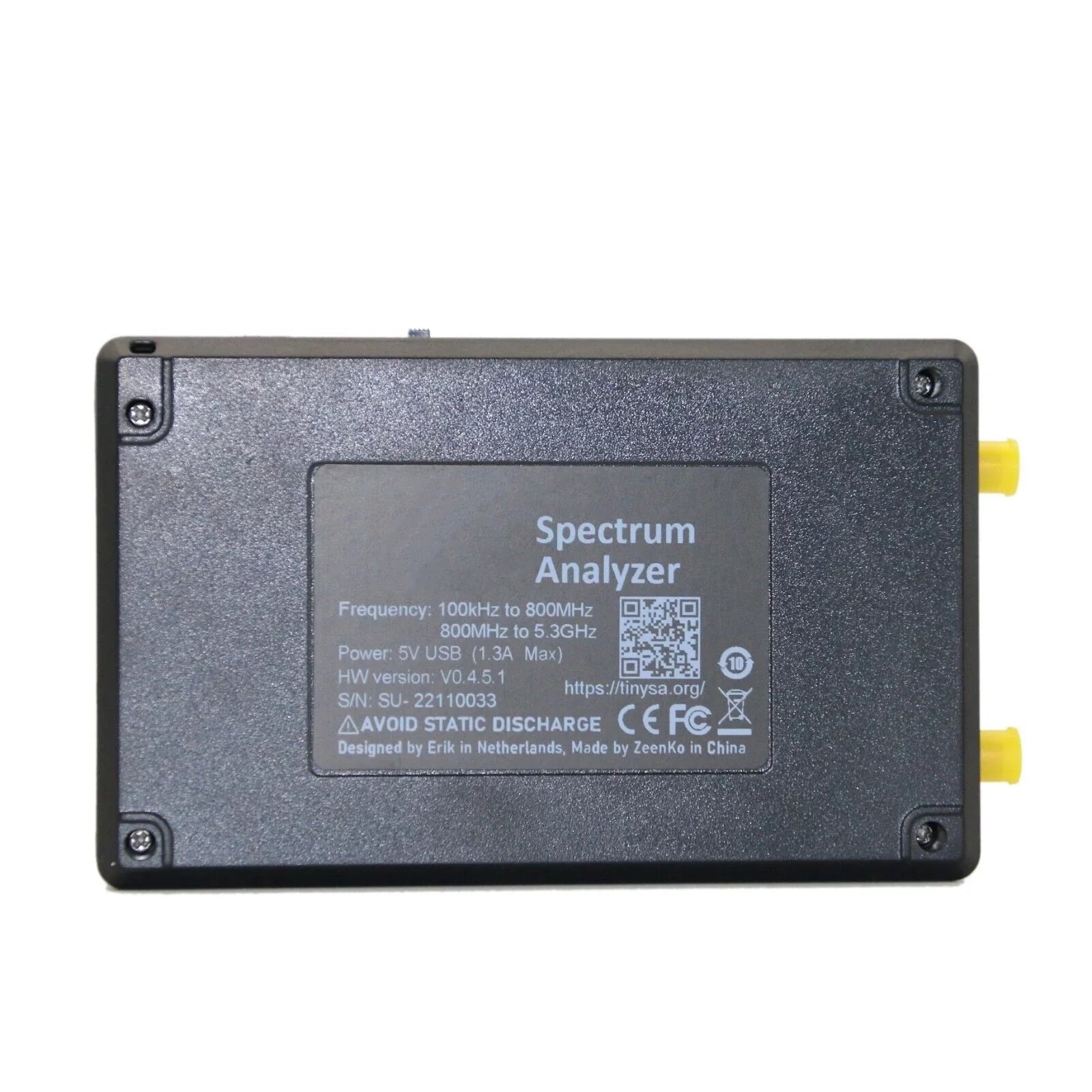 For TinySA ULTRA Handheld Tiny Spectrum Analyzer 4" LCD Touch 100K-5.3GHz