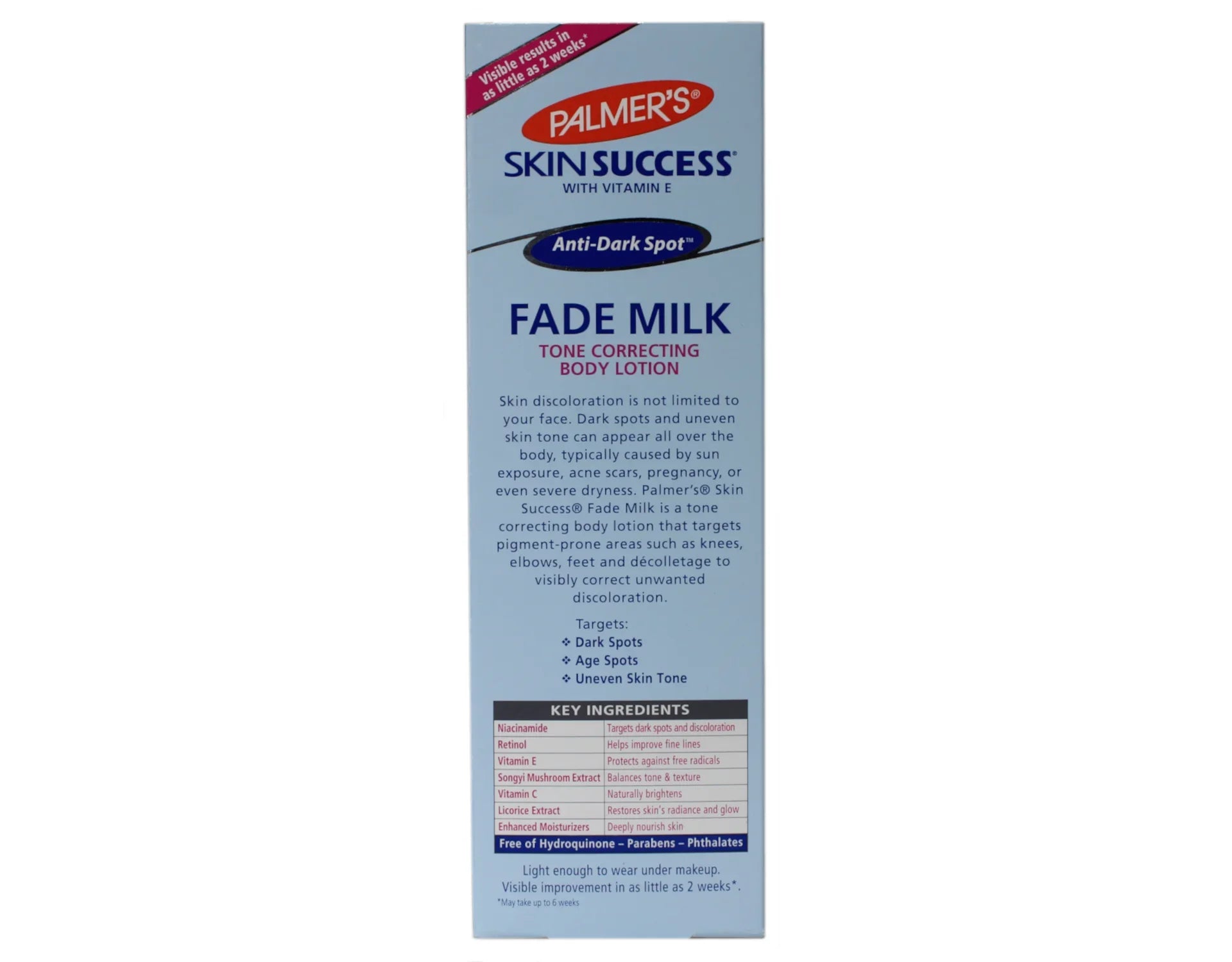 Palmer's Skin Success Anti-Dark Spot Fade Milk Body Lotion 8.5 fl oz Pack of 4