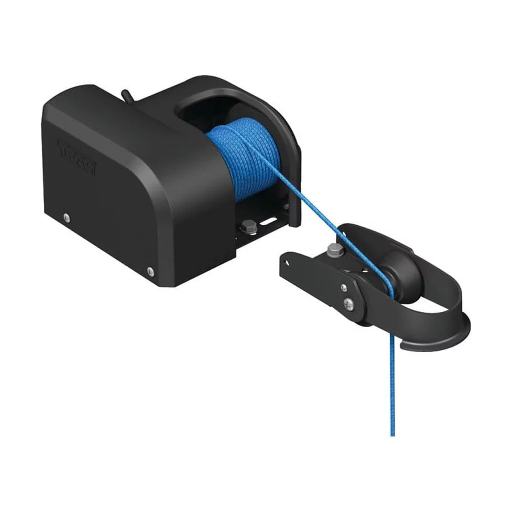Camco TRAC Outdoors AnchorZone 20 Electric Anchor Winch | Features a High-Efficiency 12-Volt DC All-Steel Gear Motor, 100-Feet of Pre-Wound Braided Rope, and has a Max Capacity of 20lbs (69000)