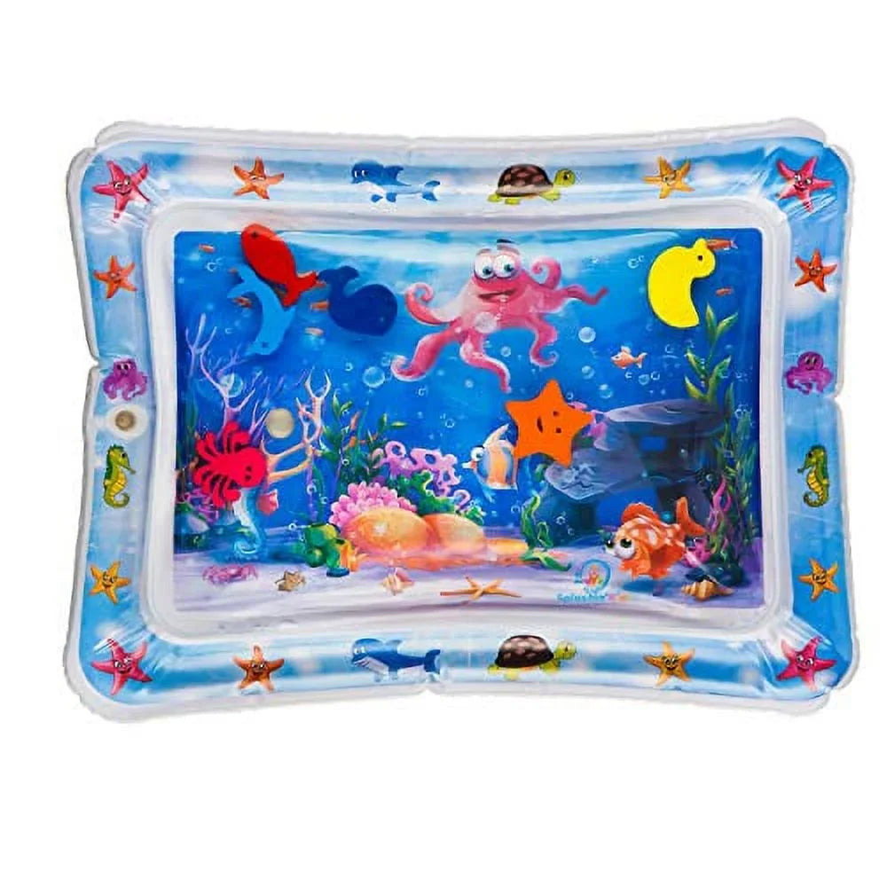 Splashin'kids Inflatable Tummy time Premium Fluid mat Infants and Toddlers is The Perfect Fun time Play Activity Center Your Baby's Stimulation Growth