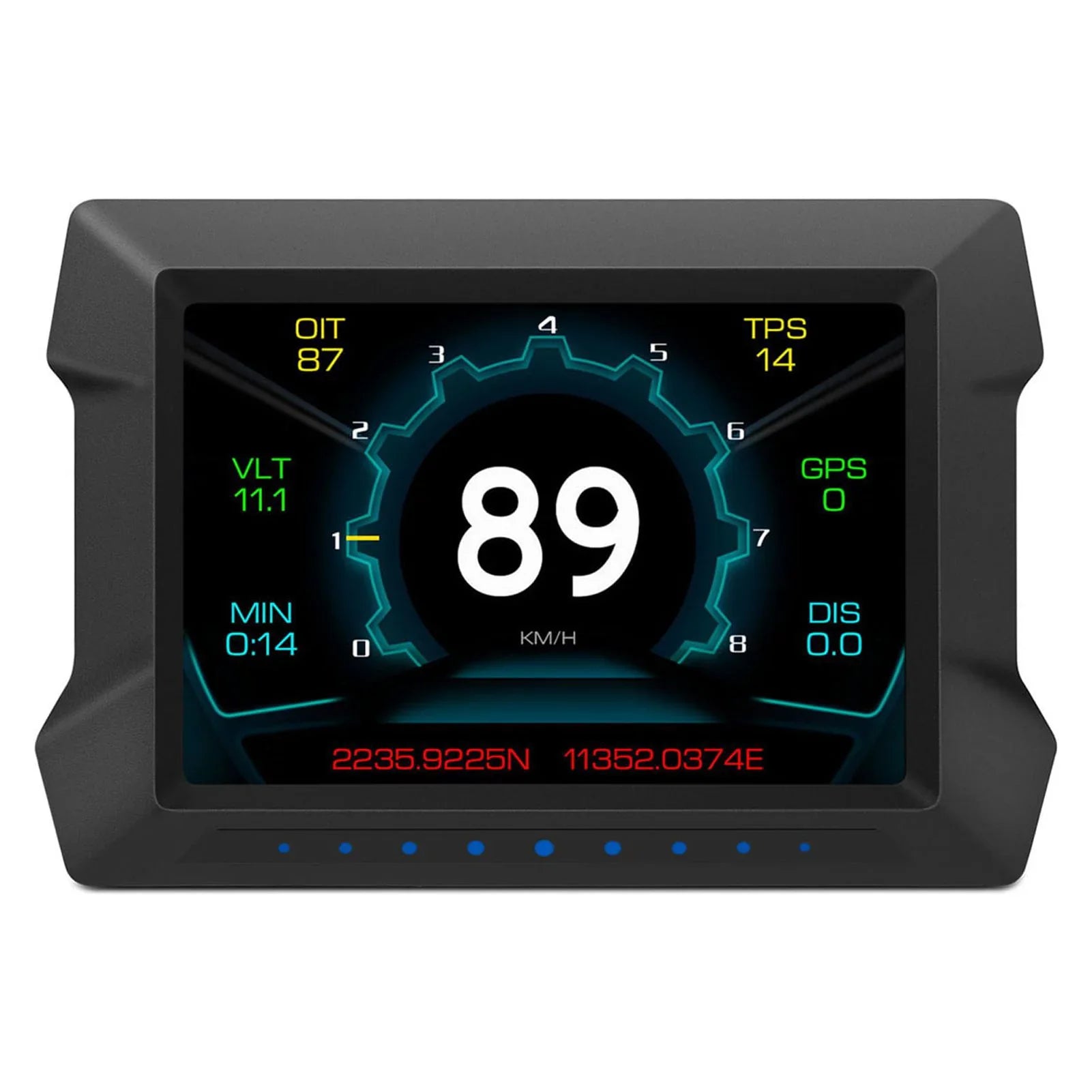 Arealer Multi-Functions Trip Computer P22 Universal Car HUD Car Gauge, OBDⅡ Diagnostic and Slope Meter Digital Speedometer Driving Computer Overspeed for All Vehicles