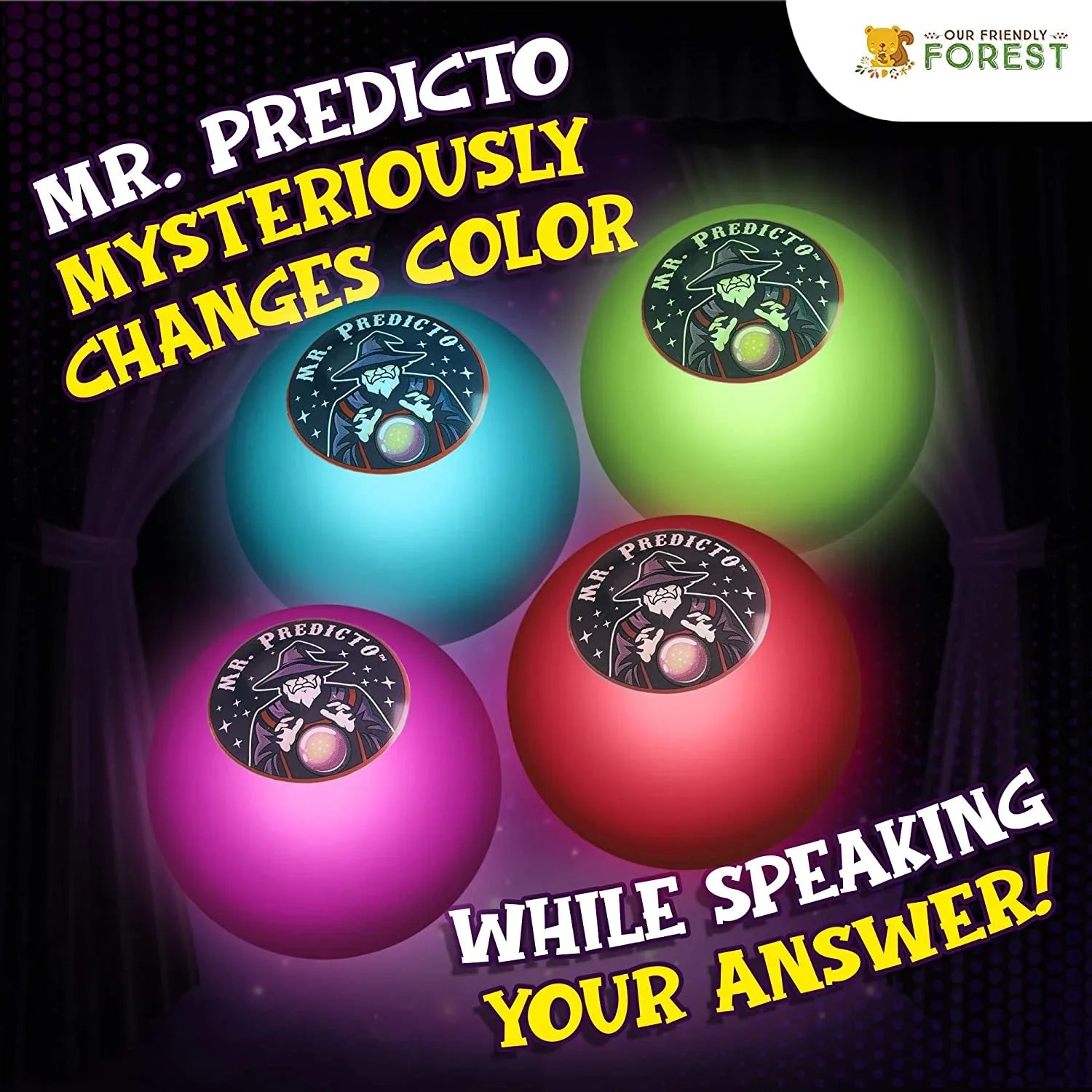 Mr Predicto Fortune Telling Ball The Fun Way To Discover Your Future Ask A Yes Or No Question & Hell Magically Speak The Answer Like A Next Generation Magic 8 Ball Fortune Teller Toy