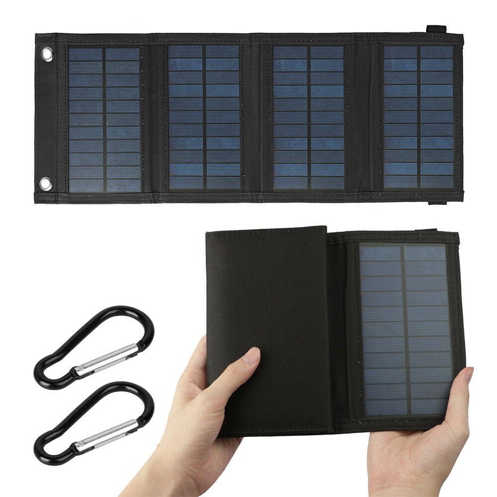 MDHAND 80W Solar Panel Foldable Suitable for Portable Power Station, iPhone, Ipad, Mobile pc USB Port, Suitable for Outdoor Camping Caravan RV Travel