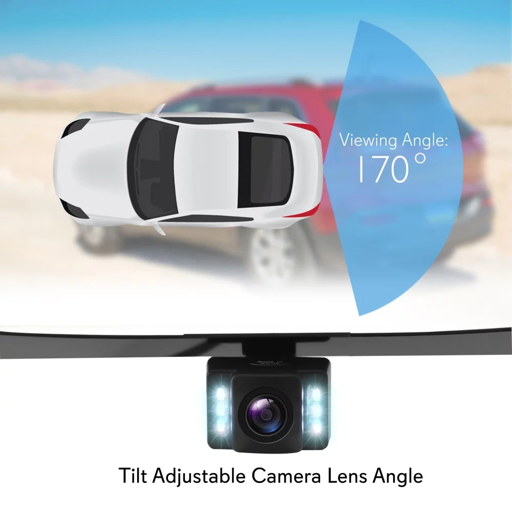 PYLE PLCM4590WIR - 2.4Ghz Rearview Mirror Monitor & Backup Camera System with Wireless Video Transmission, 4.3'' -inch Display Monitor
