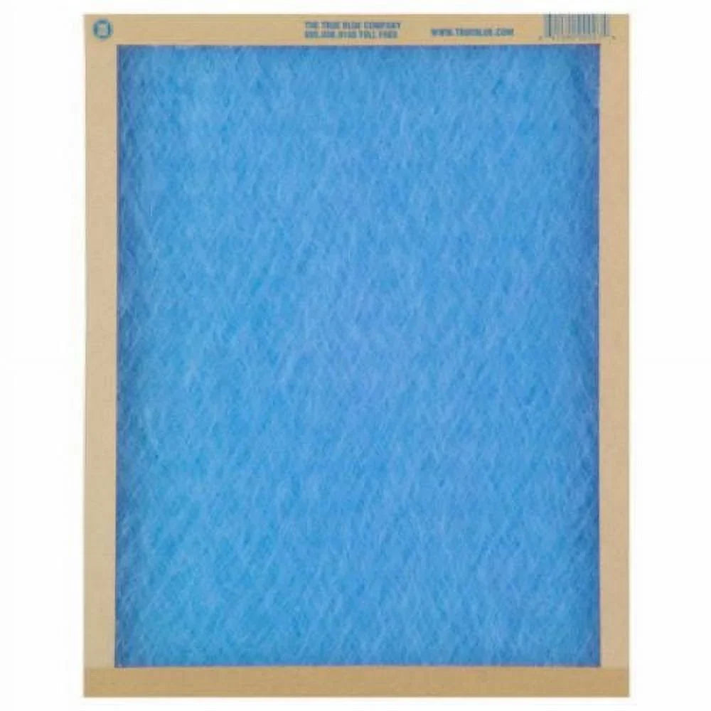 True Blue 118181 18" x 18" x 1" Flat Panel Spun Fiberglass Disposable Furnace Air Filter MERV 2 - Quantity of 12
