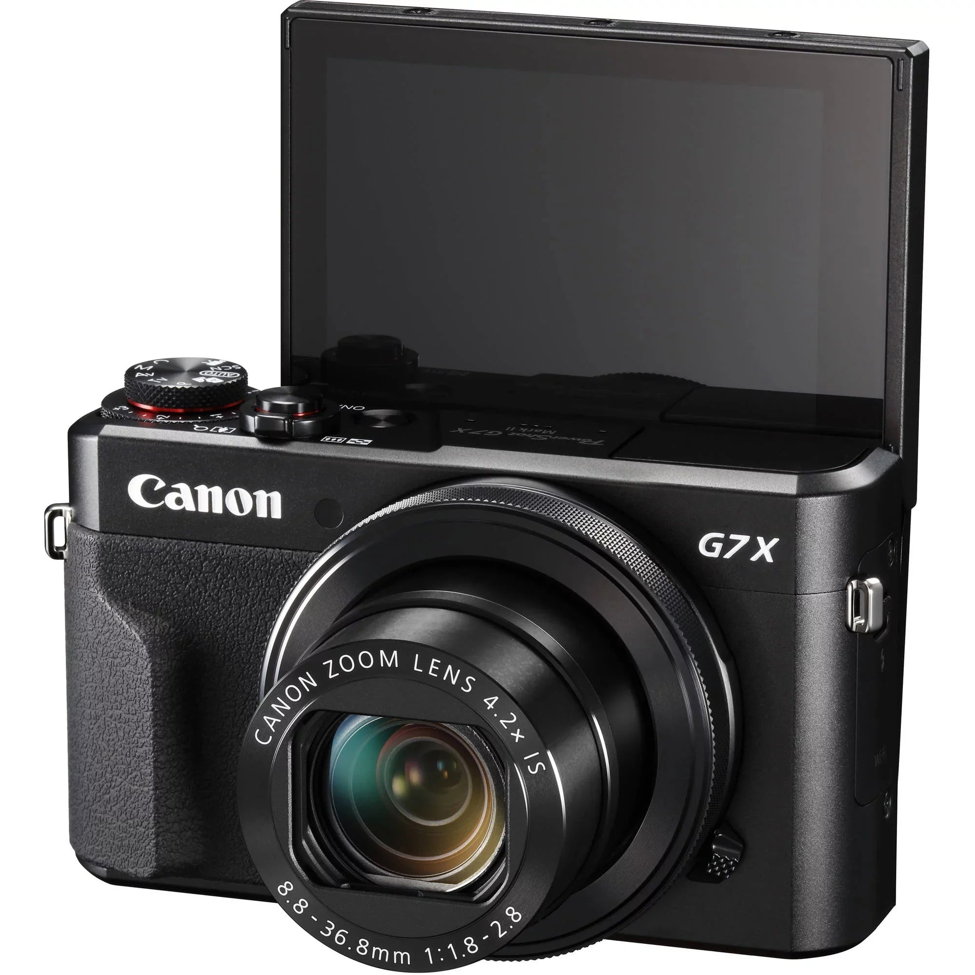 PowerShot G7 X Mark II Digital Camera (Black) with Essential Accessory Bundle - Includes: SanDisk Ultra 64GB SDXC Memory Card, Extended Life Replacement Battery, Tripod, Carrying Case & More