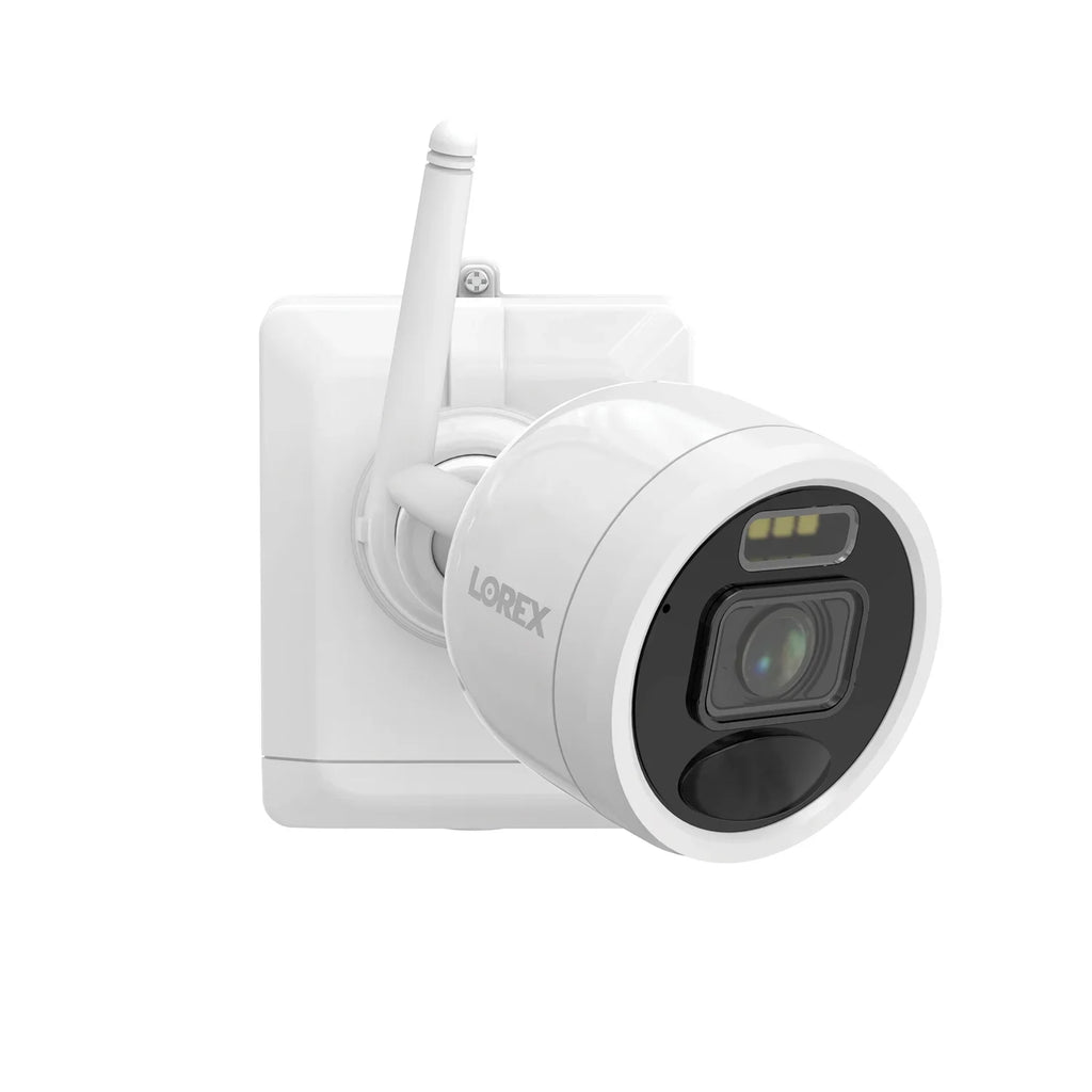 Lorex 2K 4.0-MP 8-Camera-Capable 32-GB NVR System with 4 Outdoor Wi-Fi Battery Security Cameras, White, L4248D-4AA4-E, L4248D-4AA4-E