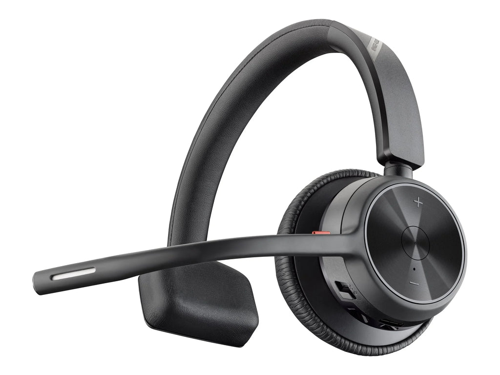 Poly Voyager 4310 USB-AHeadset + BT700 dongle TAA - Google Assistant, Siri - Mono - USB Type A - Wired/Wireless - Bluetooth - 164 ft - 20 Hz - 20 kHz - On-ear, Over-the-head - Monaural - Supra-aura...