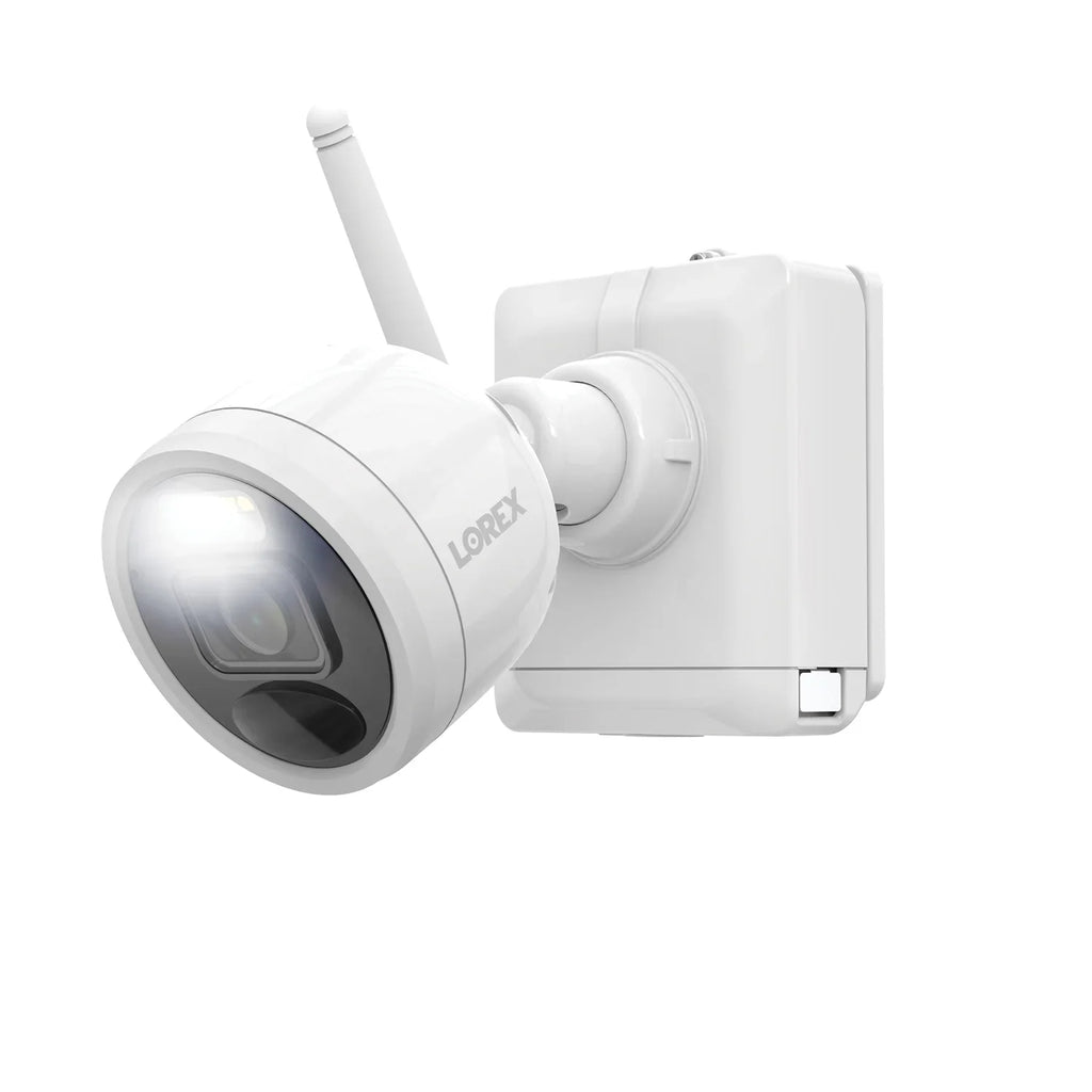 Lorex 2K 4.0-MP 8-Camera-Capable 32-GB NVR System with 4 Outdoor Wi-Fi Battery Security Cameras, White, L4248D-4AA4-E, L4248D-4AA4-E