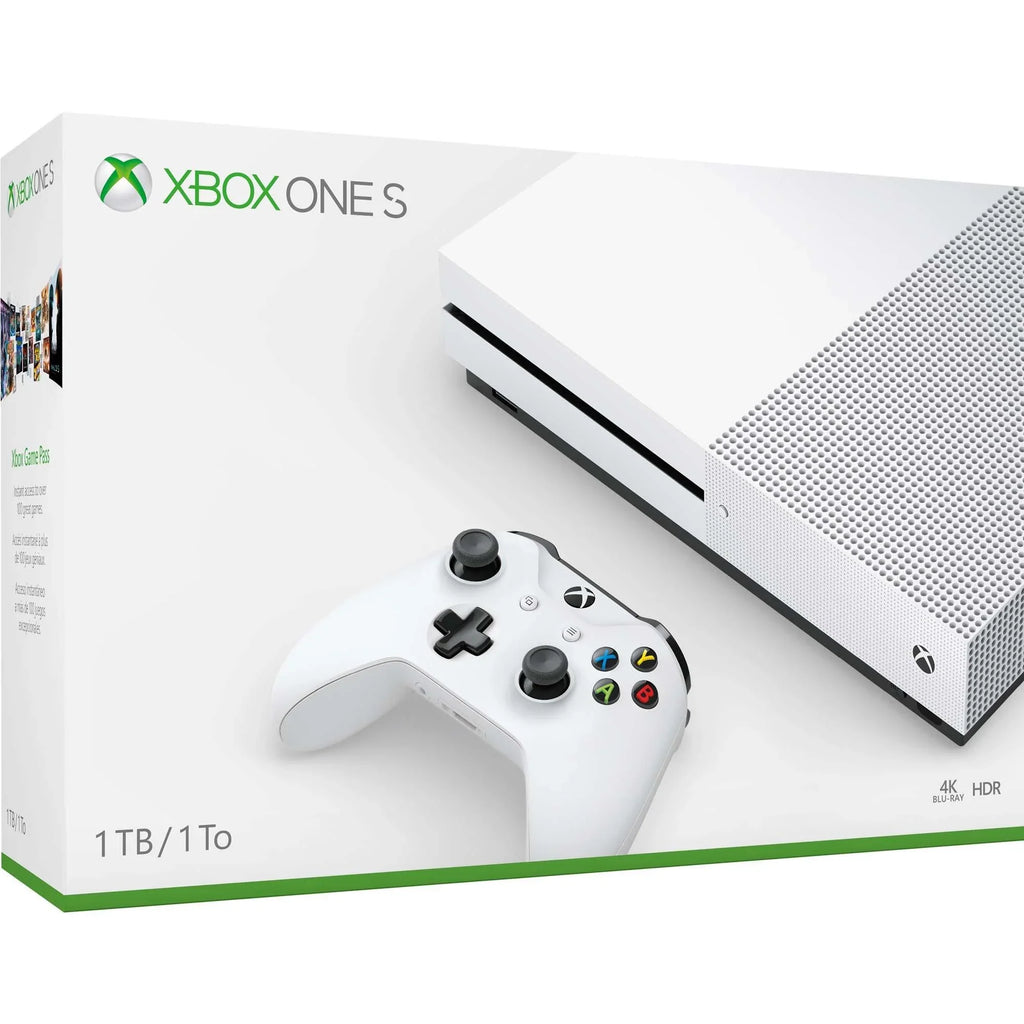 Restored 234-00051 Xbox One S White 1TB Gaming Console with HDMI Cable (Refurbished)
