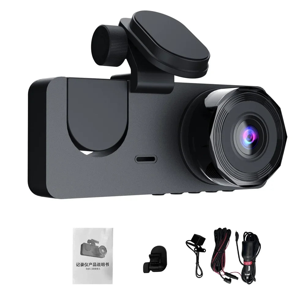 Dazzduo Support Dashcam Motion 1080 P DVR Driving Camera Dash Recording DOYING Display 1080 2 Camera-B Loop & 1080 2 XIXIAN Detection One-Key 2 Inch Night-Vision , Rear Front Recorder Lock HUIOP Inside