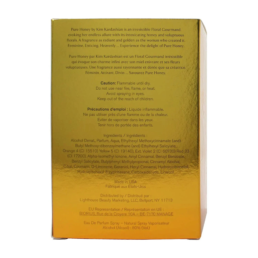 Pure Honey FOR WOMEN by Kim Kardashian - 3.4 oz EDP Spray