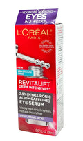 L'Oreal Revitalift Derm Intensives 2.5% Hyaluronic Acid+Caffeine Eye Serum 0.6oz