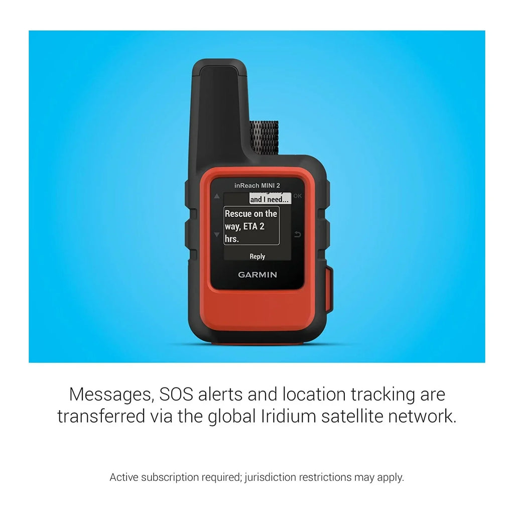 Garmin inReach Mini 2 Satellite Communicator (Orange, Certified Refurbished)