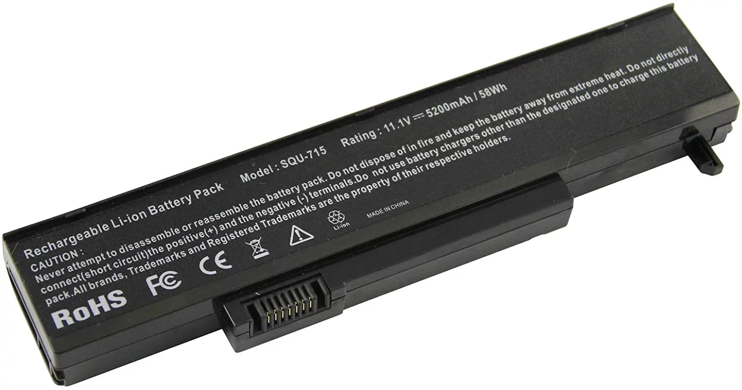 Notebook Battery for Gateway SQU-715 (6-cell, 4800mAh)