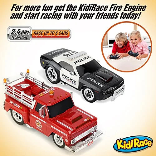 KidiRace RC Remote Control Police Car for Kids Tough Fun and Easy to Control