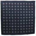Pre-Owned BVLGARI silk scarf muffler charcoal gray Ladies (Good)