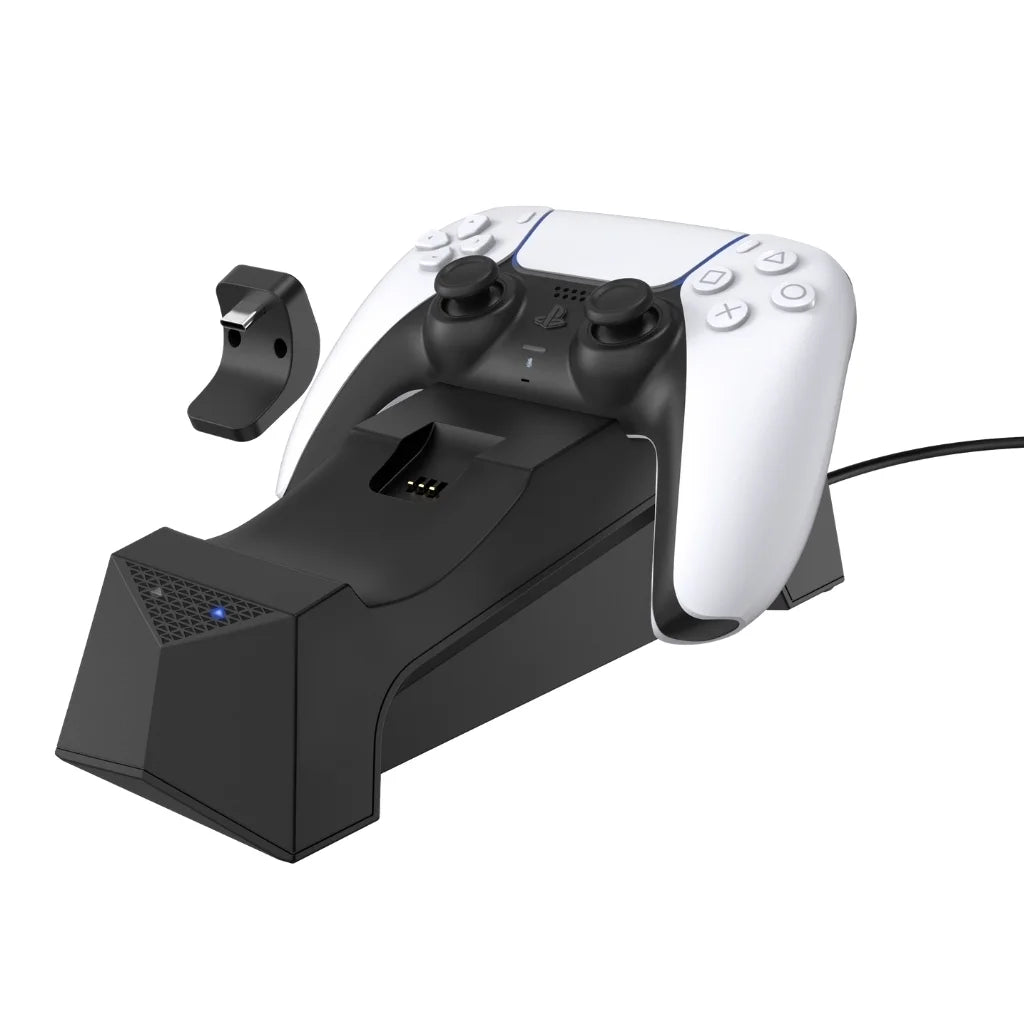 Playstation 5 Disc Version Console with Extra White Controller, Surge Dual Controller Charge Dock and Demon's Souls Bundle