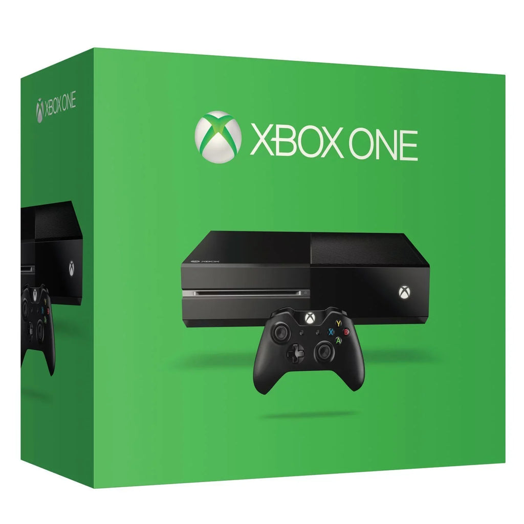 Xbox One Original 500GB Gaming Console Black Headset 2 Controller Included With Spider-Man Game BOLT AXTION Bundle Like New