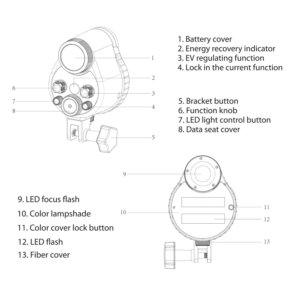 Sea frogs Flash lamp,Optic Cable Case With Optic Cable St-100- Liquid Max. Fluid Max. 100m/328ft 5600k With Optic 100m/328ft 5600k With Qisuo Dsfen