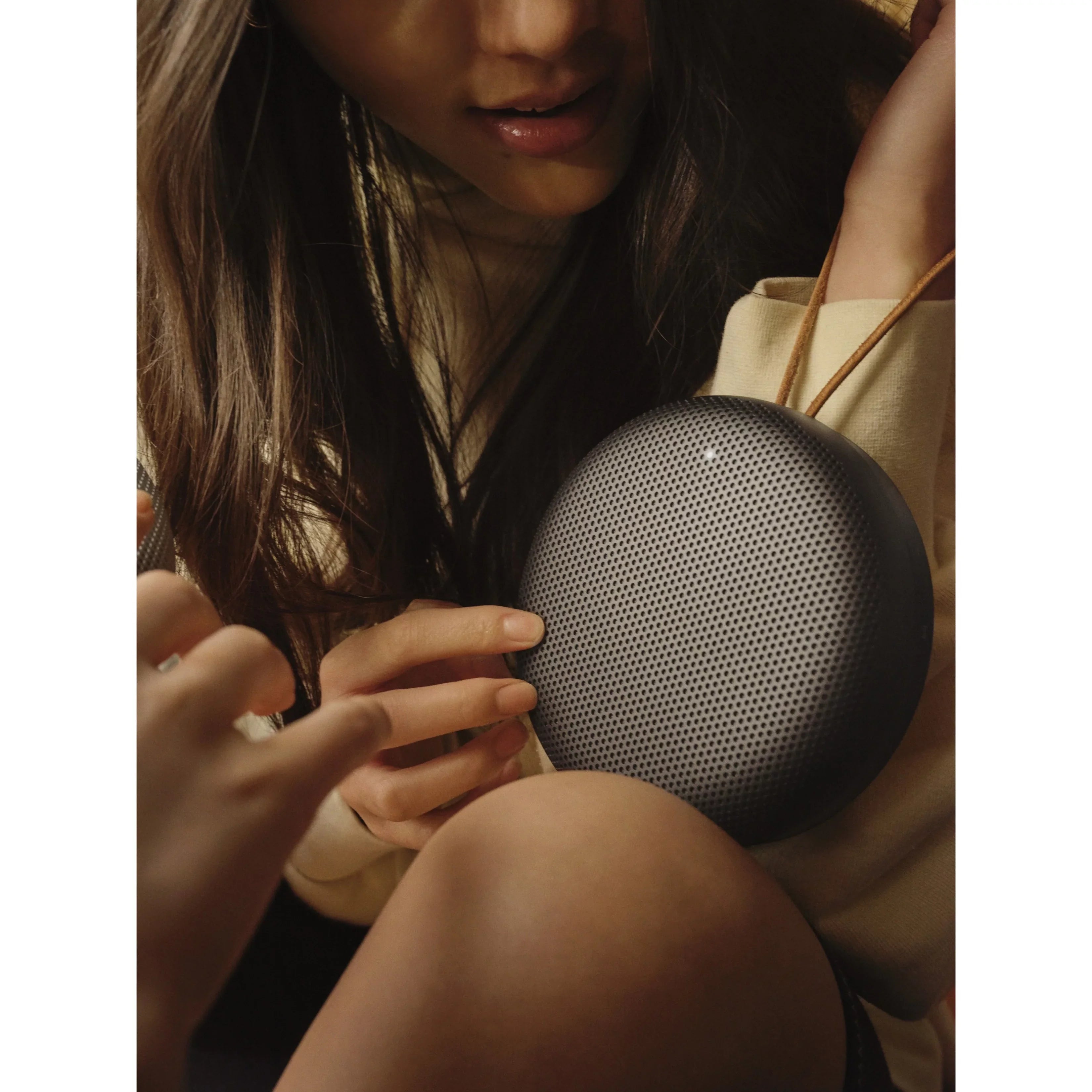 B&O BeoSound Portable Bluetooth Speaker, Black Anthracite, A1 2nd Gen